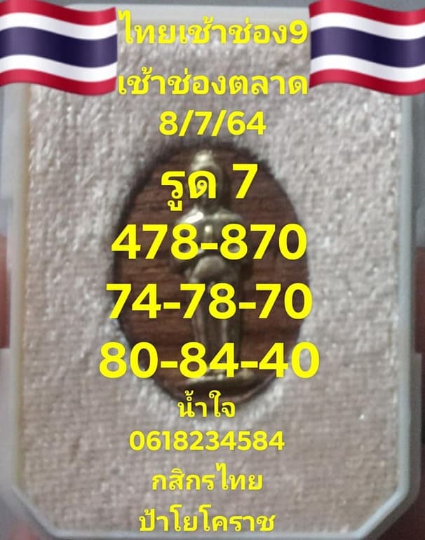 หวยหุ้น 8/7/64 ชุดที่ 2