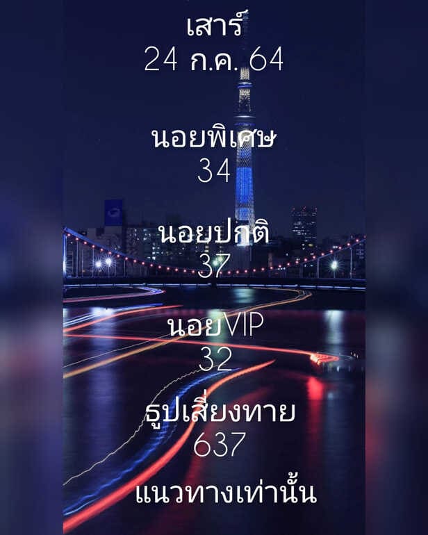 หวยฮานอย 24/7/64 ชุดที่ 3