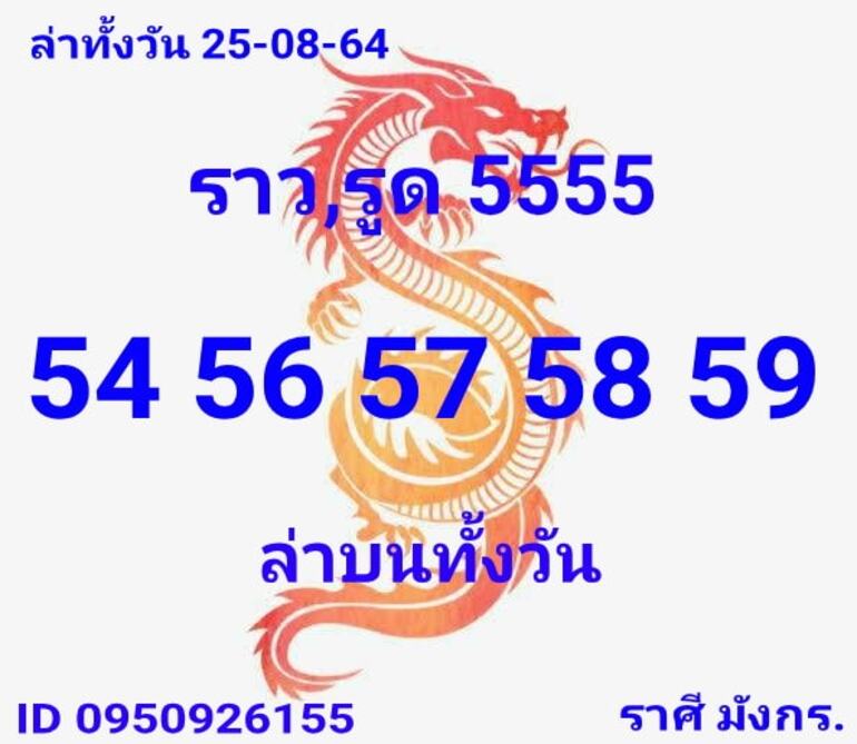 หวยหุ้น 25/8/64 ชุดที่ 2