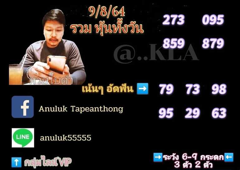 หวยหุ้น 9/8/64 ชุดที่ 1