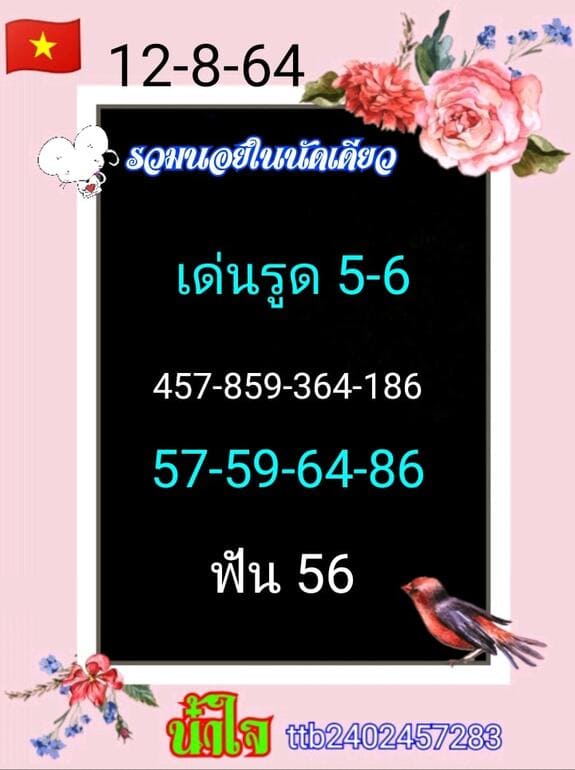 หวยฮานอย 12/8/64 ชุดที่ 2