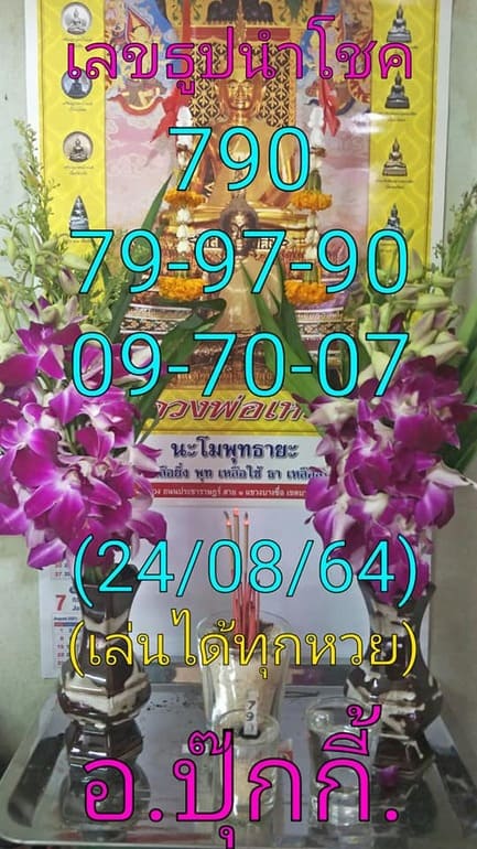 หวยฮานอย 24/8/64 ชุดที่ 3