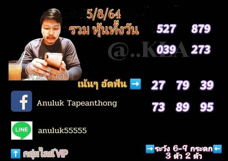 หวยฮานอย 5/8/64 ชุดที่ 6