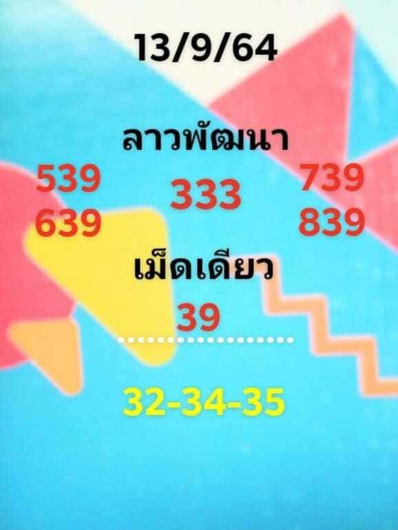 หวยลาว 13/9/64 ชุดที่ 11