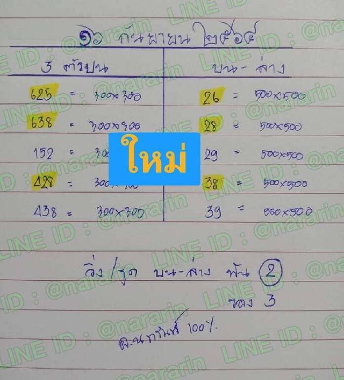 หวยลาว 16/9/64 ชุดที่ 5