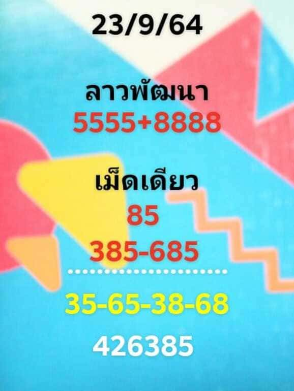 หวยลาว 23/9/64 ชุดที่ 7