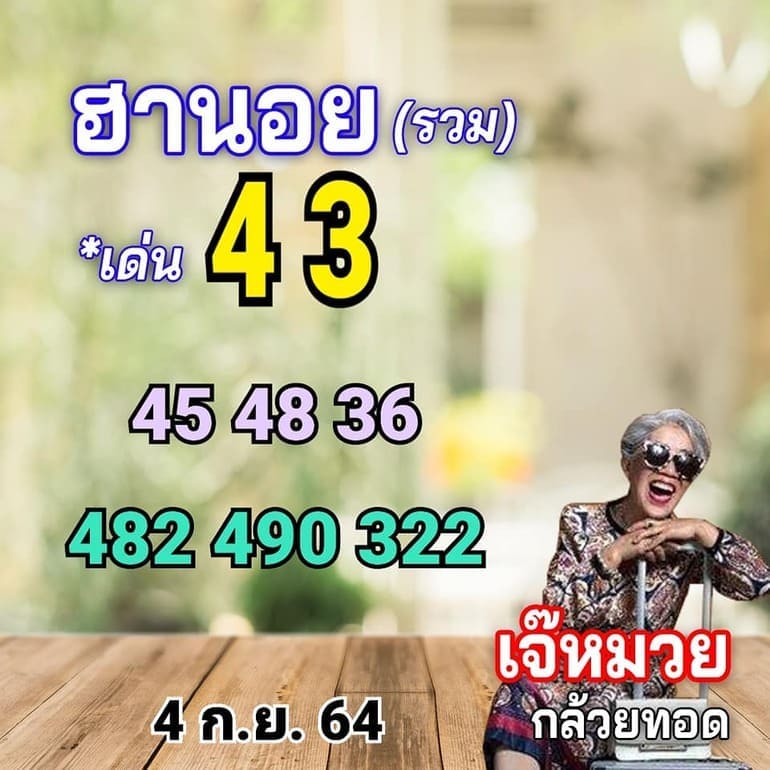 หวยฮานอย 4/9/64 ชุดที่ 8