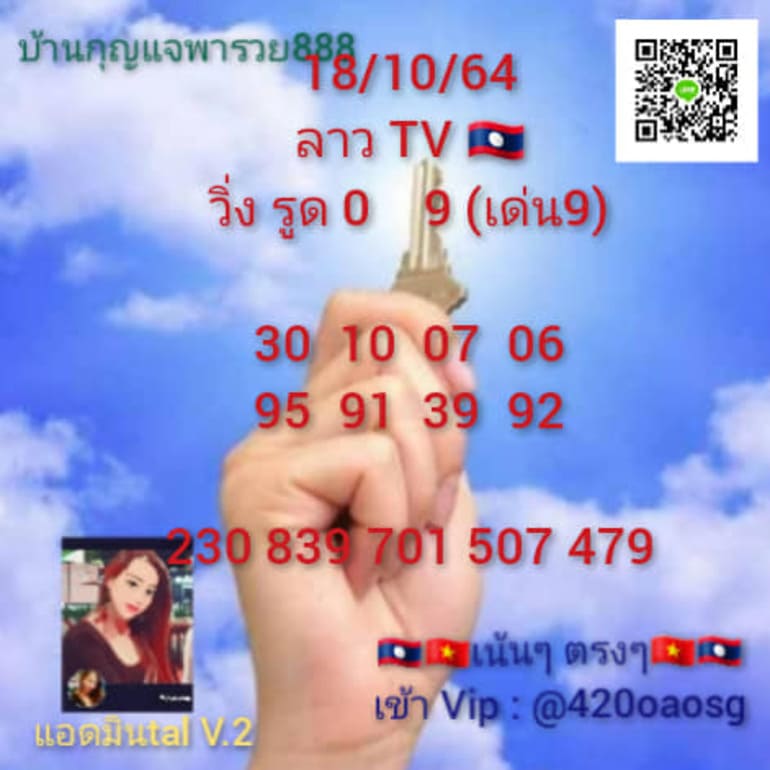หวยลาว 18/10/64 ชุดที่ 3