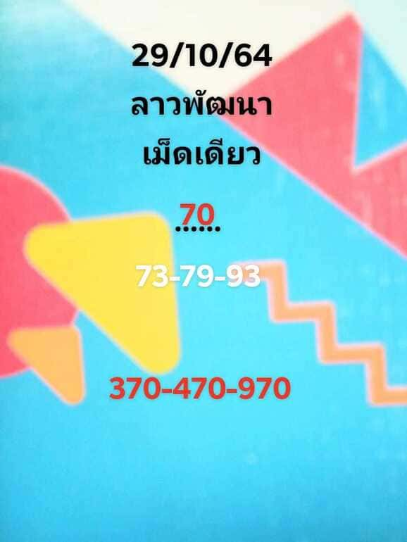 หวยลาว 29/10/64 ชุดที่ 5