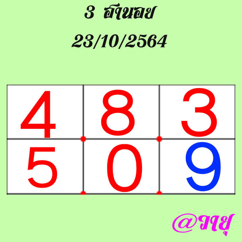 หวยฮานอย 23/10/64 ชุดที่ 2