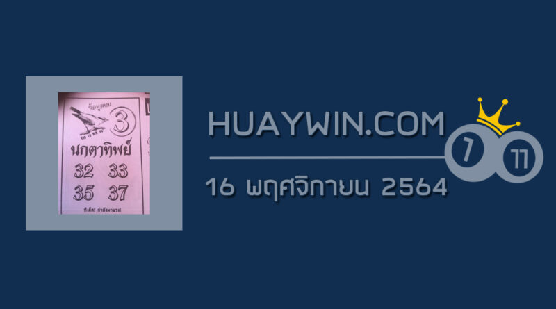 หวยนกตาทิพย์ 16/11/64