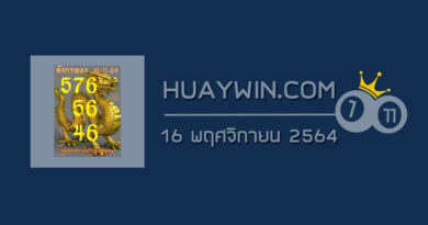 หวยมังกรทอง 16/11/64