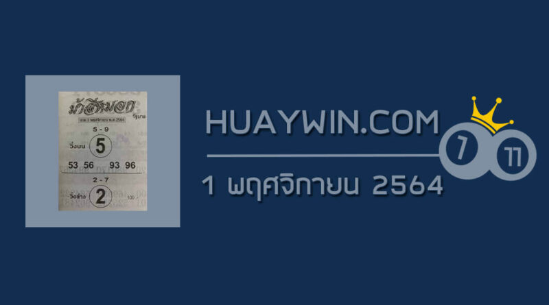 หวยม้าสีหมอก 1/11/64