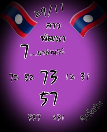 แนวทางหวยลาว 29/11/64 ชุดที่ 7