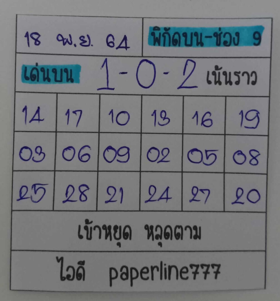 หวยหุ้นวันนี้ 18/11/64 ชุดที่ 3