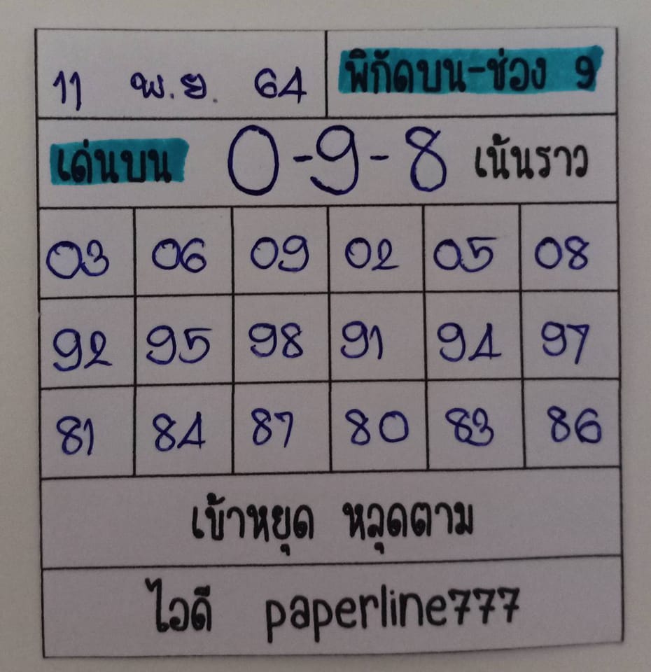 หวยหุ้นวันนี้ 11/11/64 ชุดที่ 7