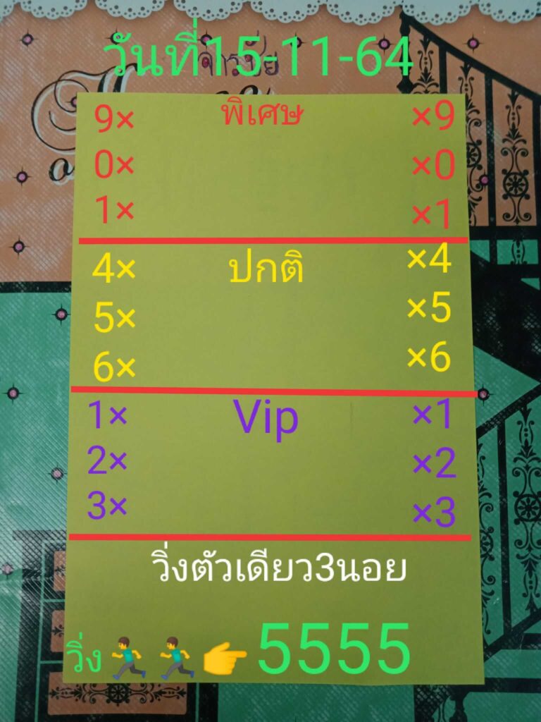 แนวทางหวยฮานอย 15/11/64 ชุดที่ 8