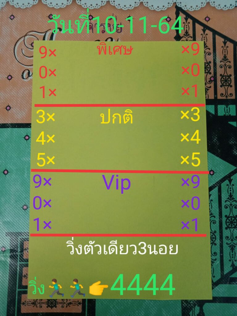 แนวทางหวยฮานอย 10/11/64 ชุดที่ 8