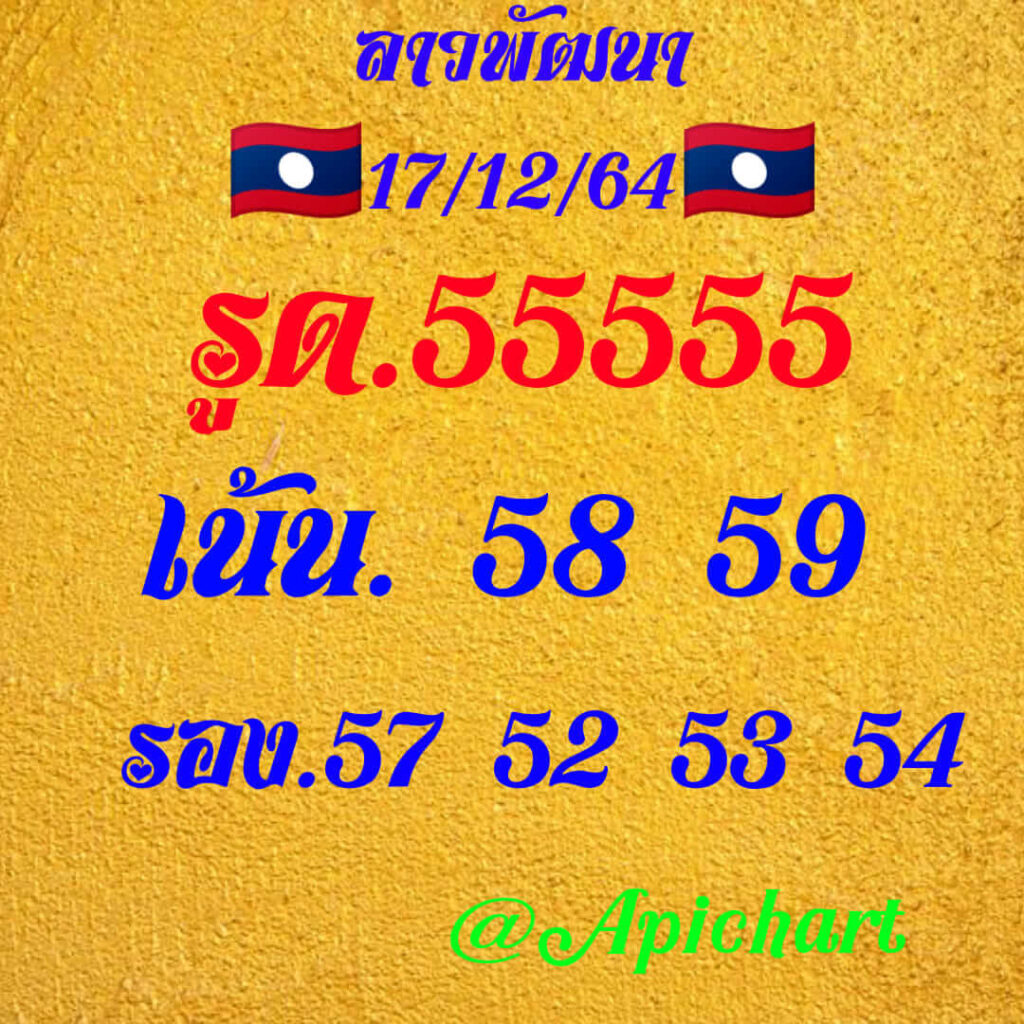 แนวทางหวยลาว 17/12/64 ชุดที่ 8