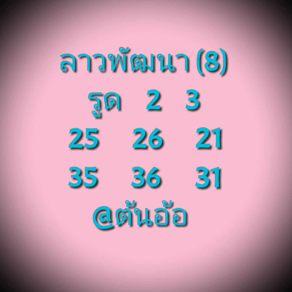 แนวทางหวยลาว 8/12/64 ชุดที่ 8