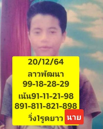 แนวทางหวยลาว 20/12/64 ชุดที่ 7