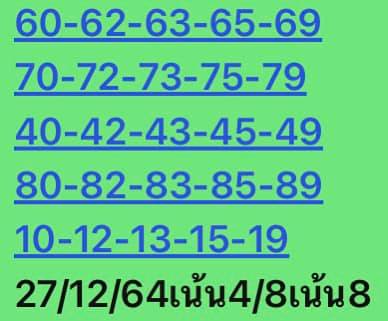 หวยหุ้นวันนี้ 27/12/64 ชุดที่ 8