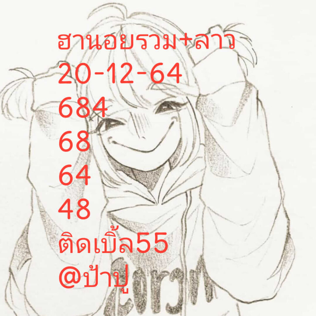 แนวทางหวยฮานอย 20/12/64 ชุดที่ 6