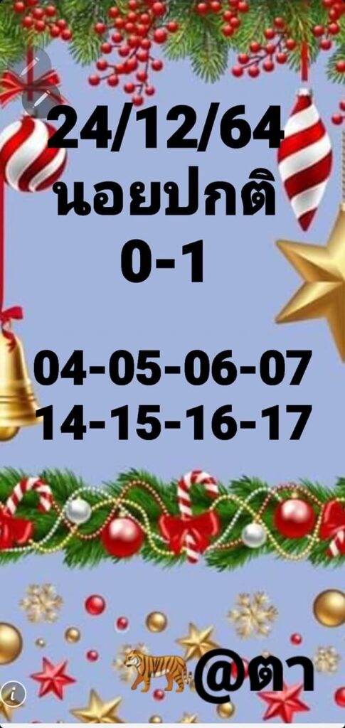 แนวทางหวยฮานอย 24/12/64 ชุดที่ 7