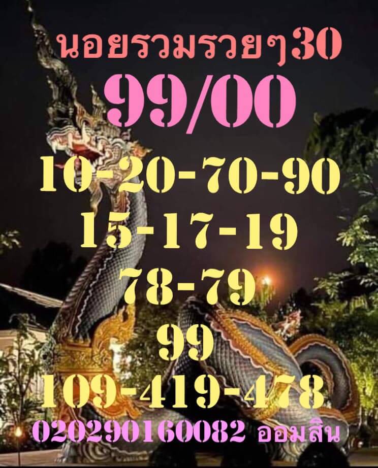 แนวทางหวยฮานอย 30/12/64 ชุดที่ 4