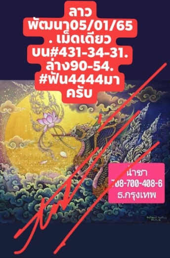 แนวทางหวยลาว 5/1/65 ชุดที่ 1