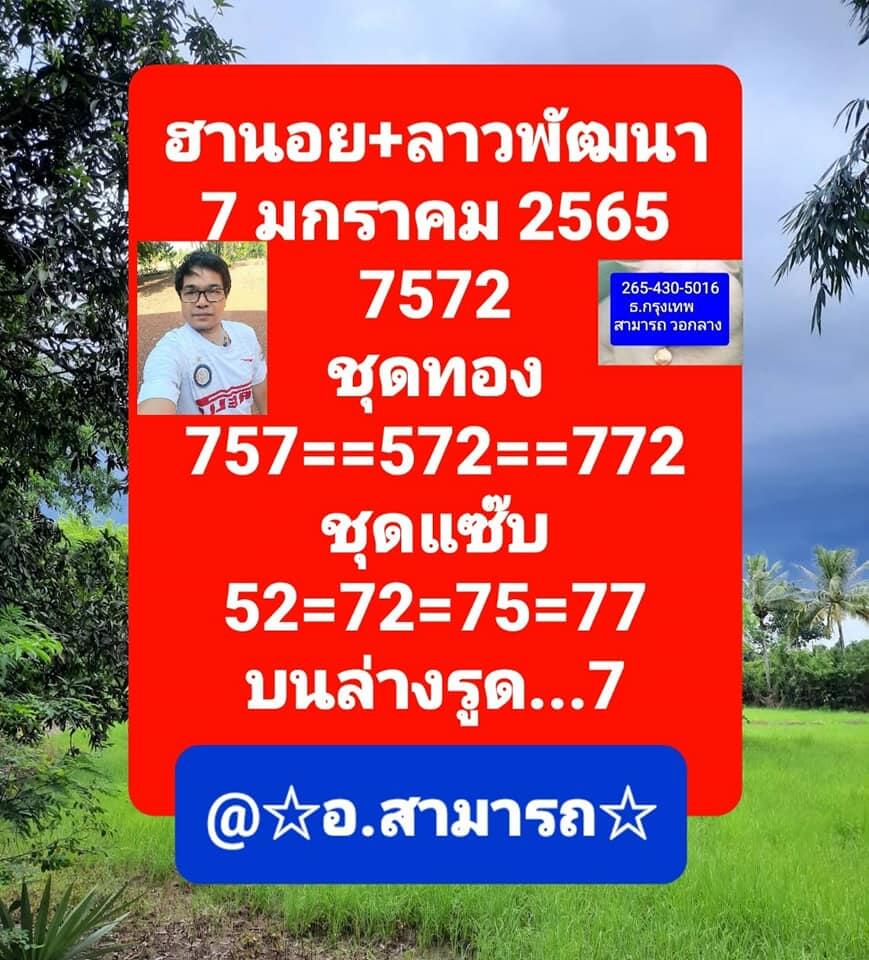 แนวทางหวยลาว 7/1/65 ชุดที่ 8