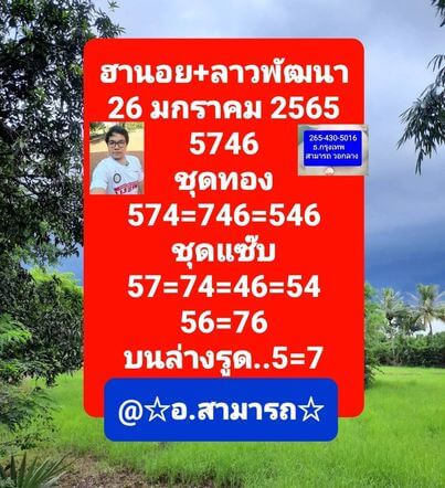 แนวทางหวยลาว 26/1/65 ชุดที่ 6