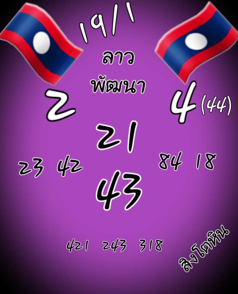 แนวทางหวยลาว 19/1/65 ชุดที่ 6