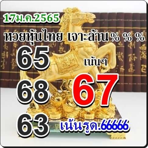 หวยหุ้นวันนี้ 17/1/65 ชุดที่ 9