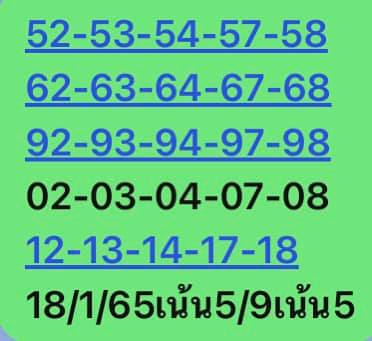หวยหุ้นวันนี้ 18/1/65 ชุดที่ 2