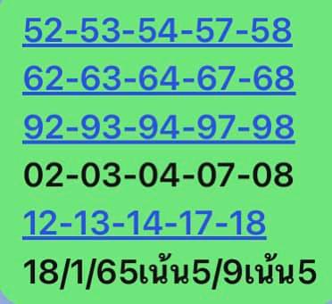 หวยหุ้นวันนี้ 18/1/65 ชุดที่ 2