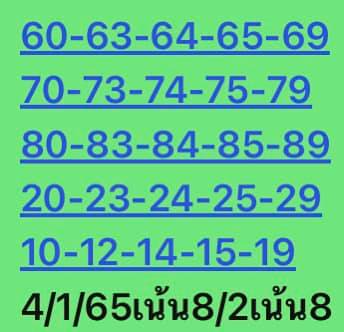 หวยหุ้นวันนี้ 4/1/65 ชุดที่ 1