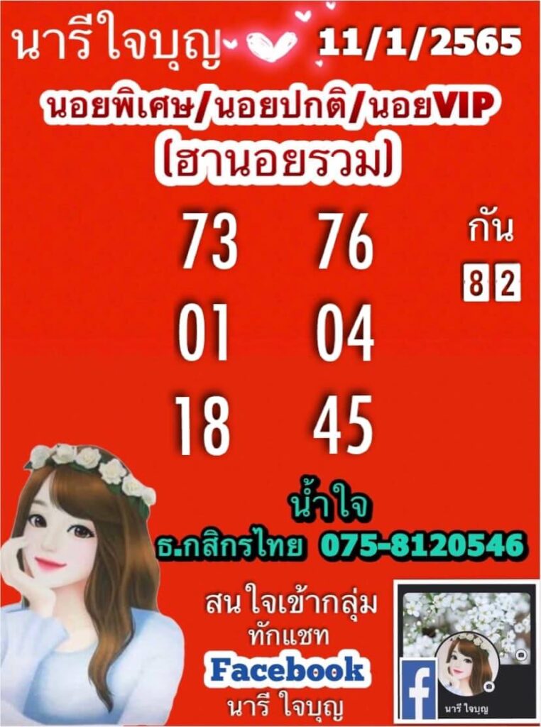 แนวทางหวยฮานอย 11/1/65 ชุดที่ 8