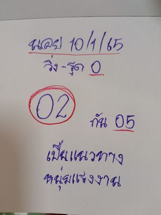 แนวทางหวยฮานอย 10/1/65 ชุดที่ 6