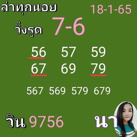 แนวทางหวยฮานอย 18/1/65 ชุดที่ 7