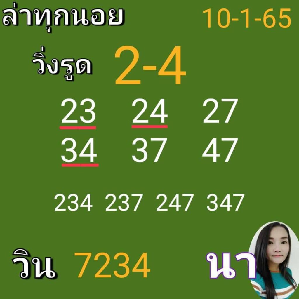 แนวทางหวยฮานอย 10/1/65 ชุดที่ 4