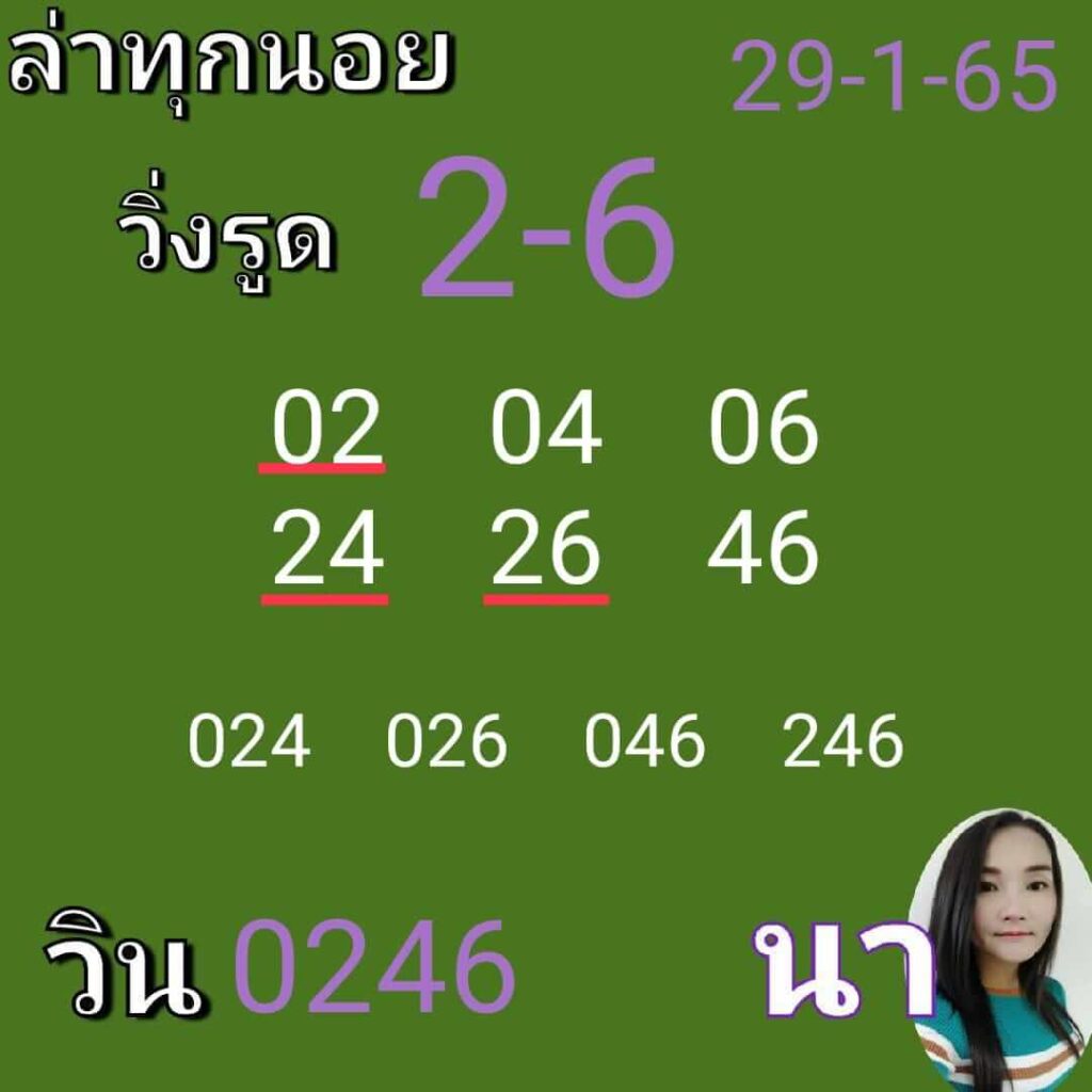 แนวทางหวยฮานอย 29/1/65 ชุดที่ 1