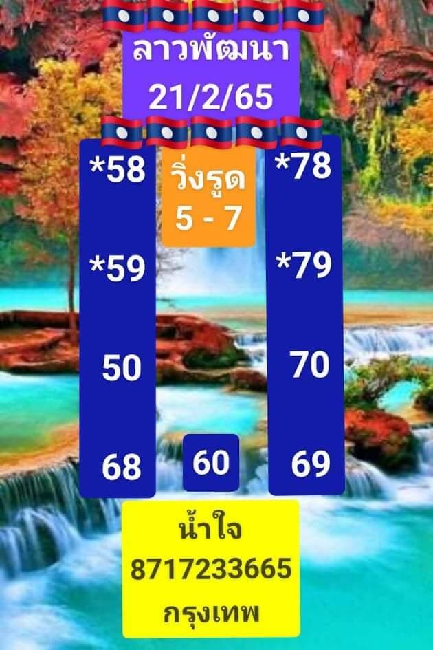 แนวทางหวยลาว 21/2/65 ชุดที่ 2