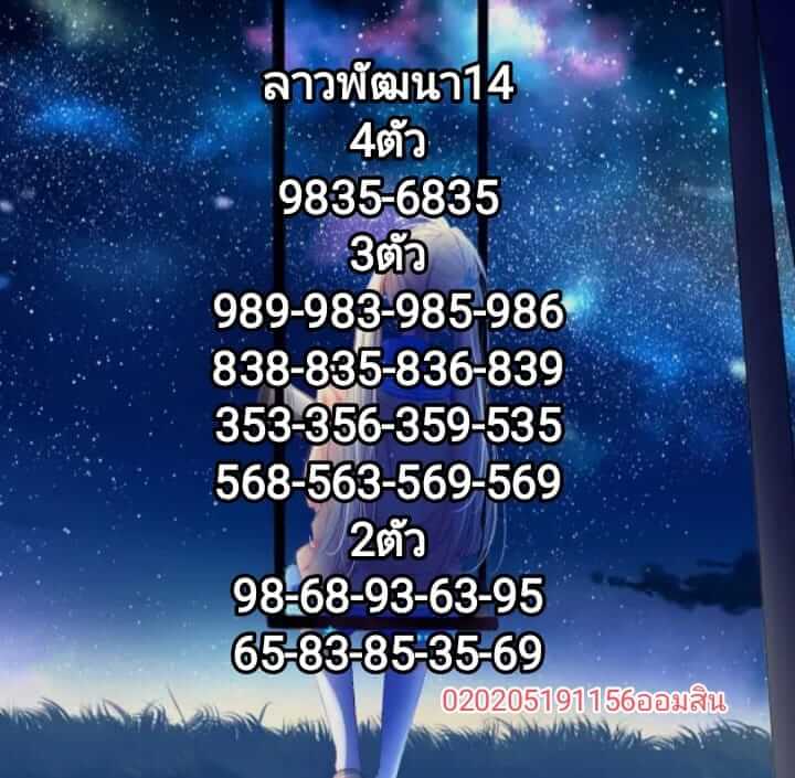 แนวทางหวยลาว 14/2/65 ชุดที่ 10