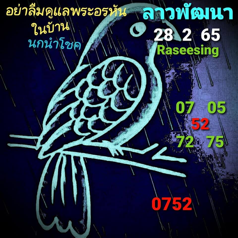 แนวทางหวยลาว 28/2/65 ชุดที่ 7