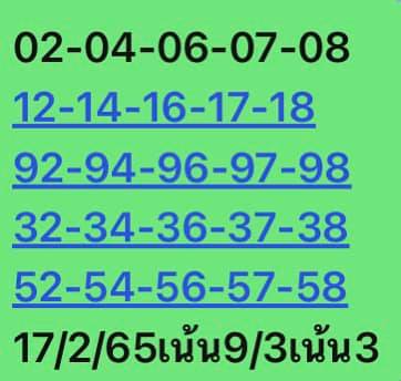 หวยหุ้นวันนี้ 17/2/65 ชุดที่ 5