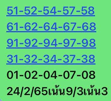 หวยหุ้นวันนี้ 24/2/65 ชุดที่ 5