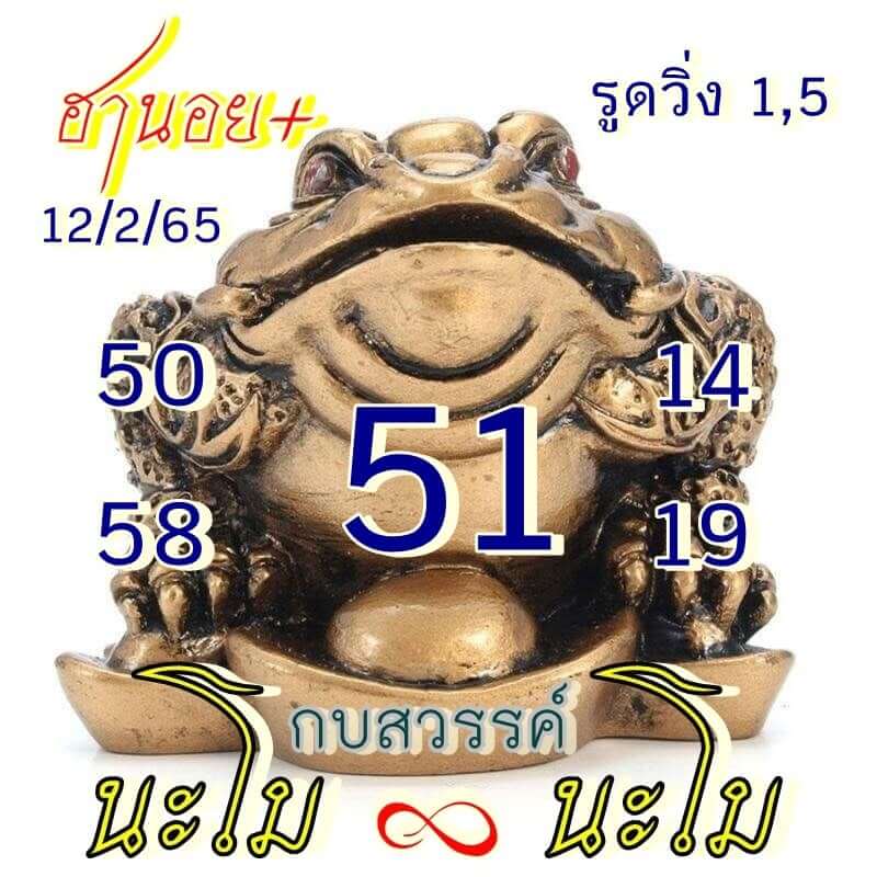 แนวทางหวยฮานอย 12/2/65 ชุดที่ 9