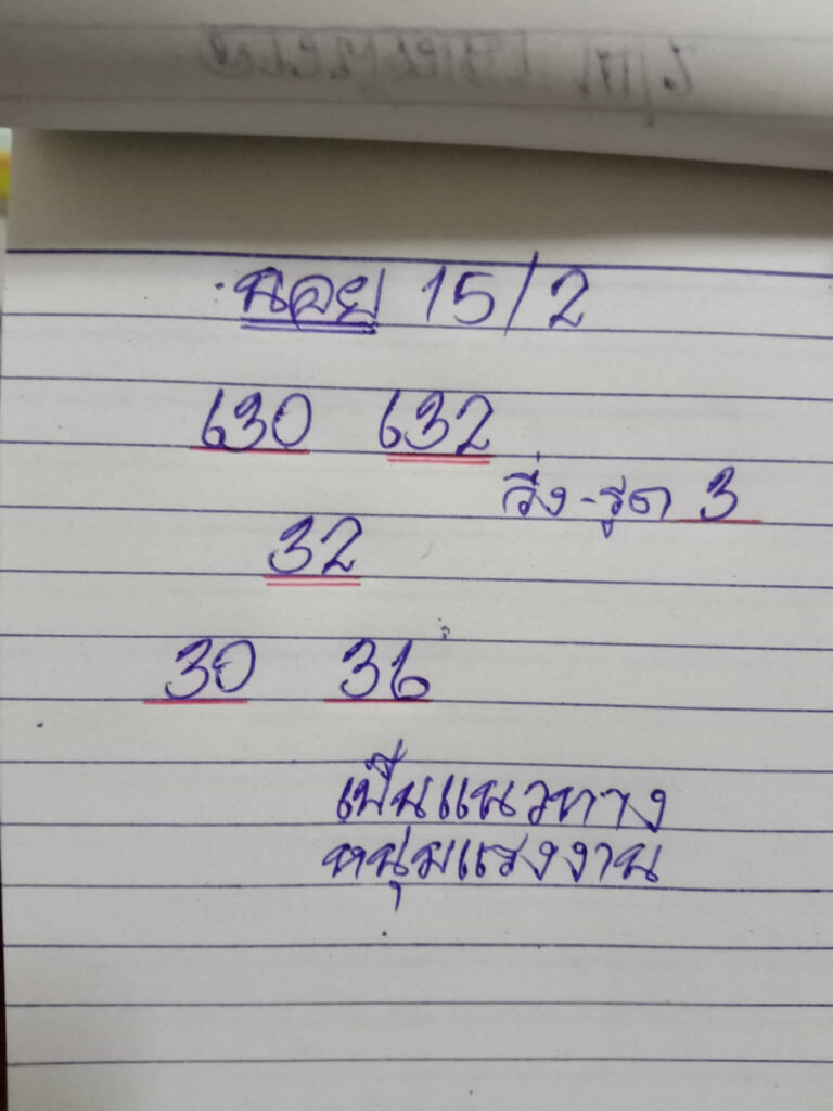 แนวทางหวยฮานอย 15/2/65 ชุดที่ 3