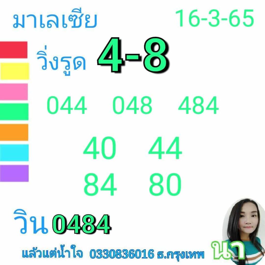 หวยมาเลย์วันนี้ 16/3/65 ชุดที่ 10